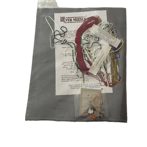 The Silver Needle Cross Stitch Kit Secret Needle Night Winter Snows Me Snowman - Picture 2 of 2